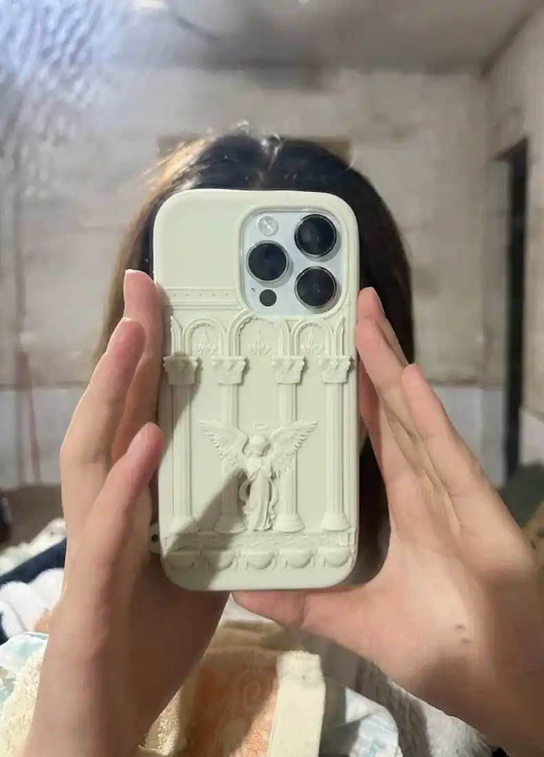 IPhone g‘ilofi, oq, kulrang g‘ilof, 13, 14, 15, 16, PRO, PRO MAX