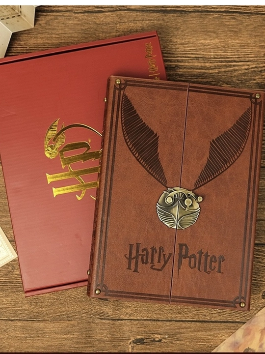 Премиум блокнот Harry Potter — винтажный дневник с замком Golden Snitch - 