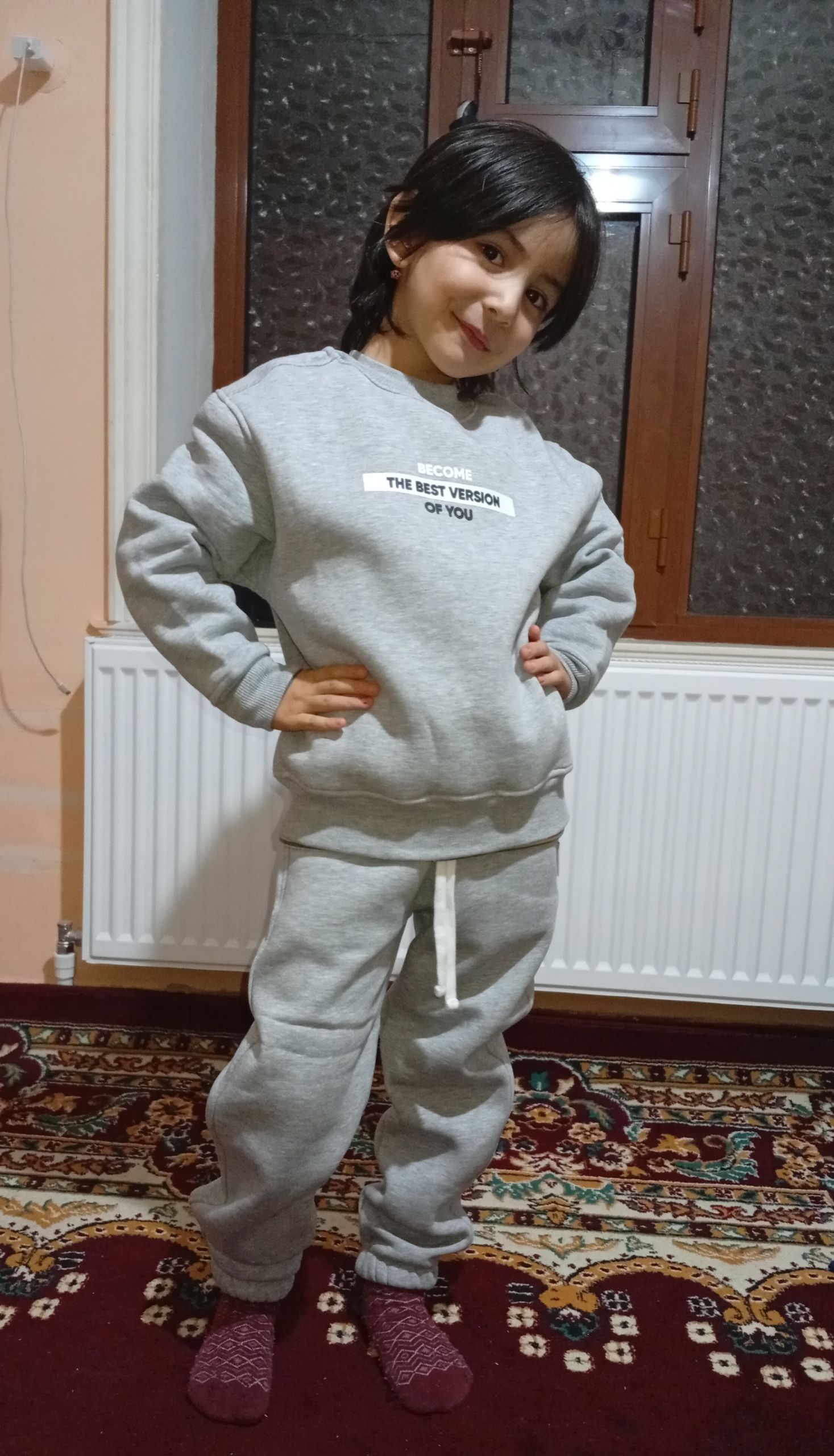 Sport kostyum, qalinlashtirilgan, o'g'il va qizlar uchun to'plam, yumshoq 