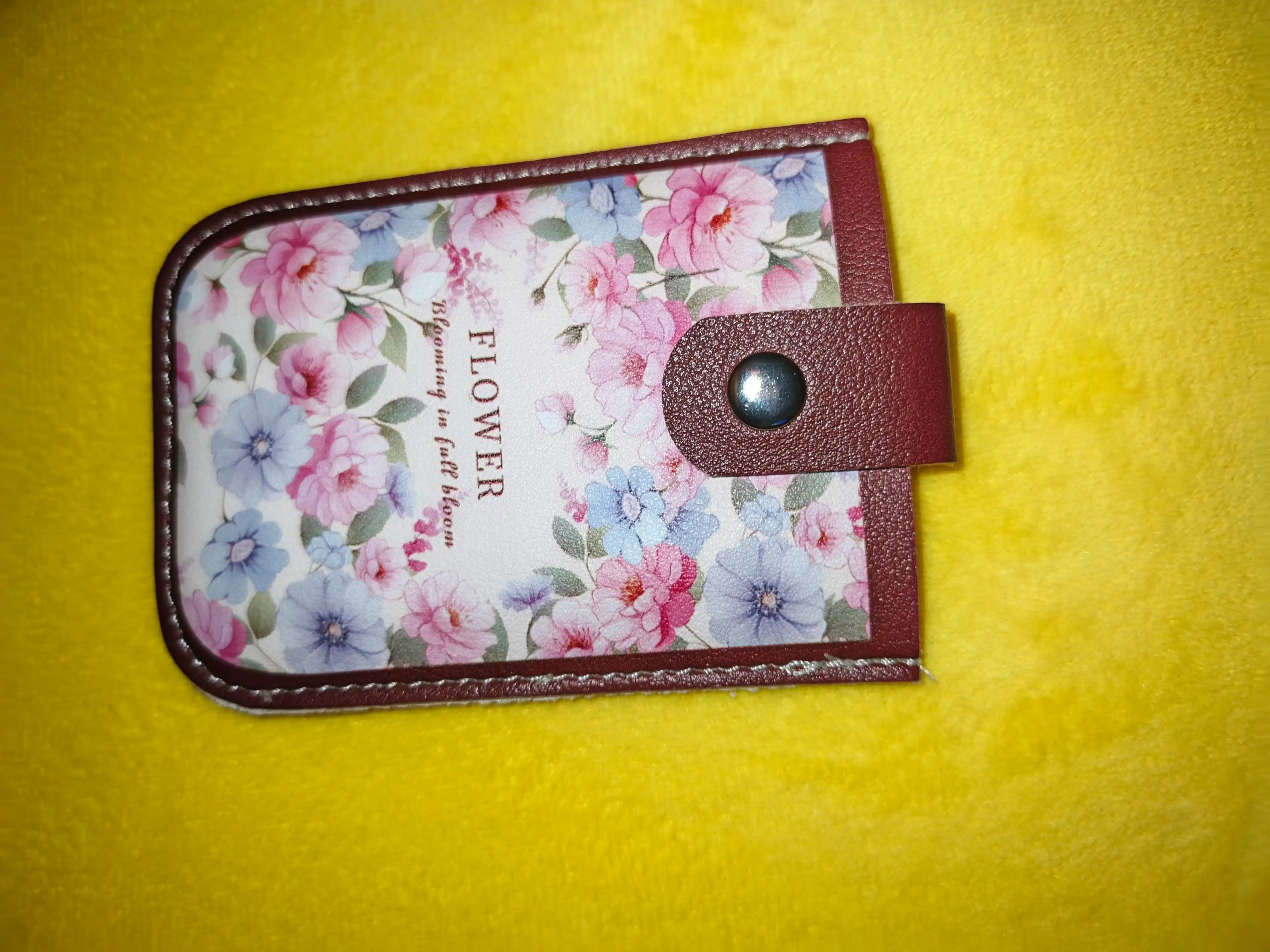 Kardholder, vizitnitsa, mini hamyon, gulli charm kartalar g‘ilofi ayollar uchun