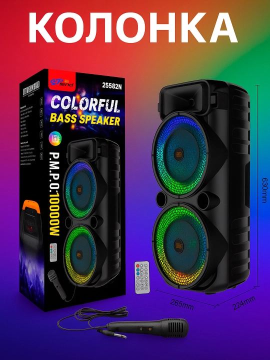 Караоке колонка Bluetooth с микрофоном