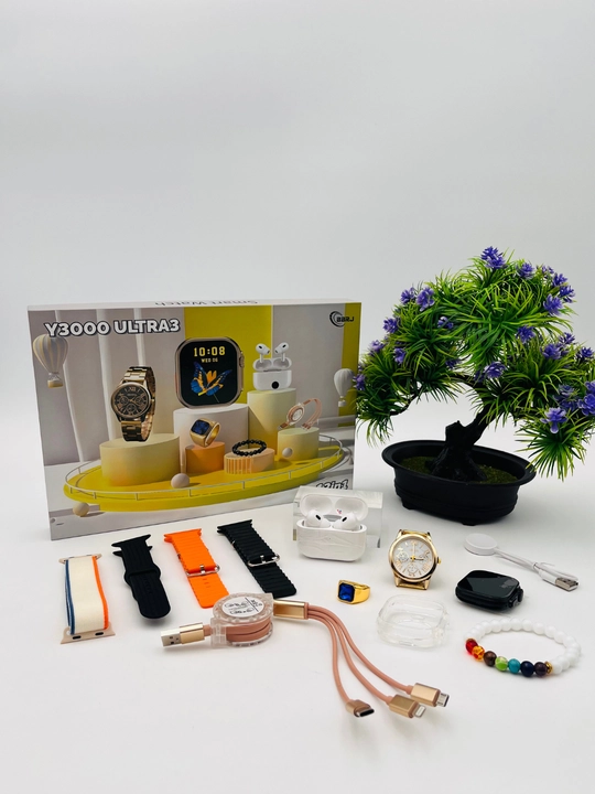 Smart Watch Ultra и Smart Watch 10, наушники Pods 2, ремешки 8–10 штук