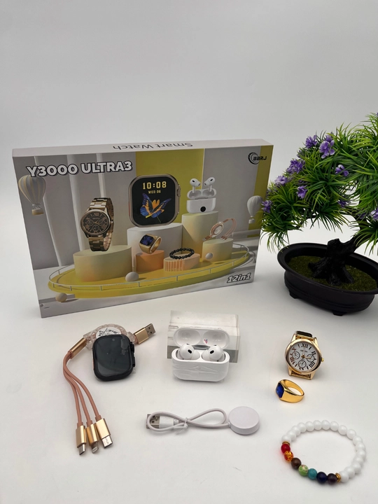 Smart Watch Ultra и Smart Watch 10, наушники Pods 2, ремешки 8–10 штук