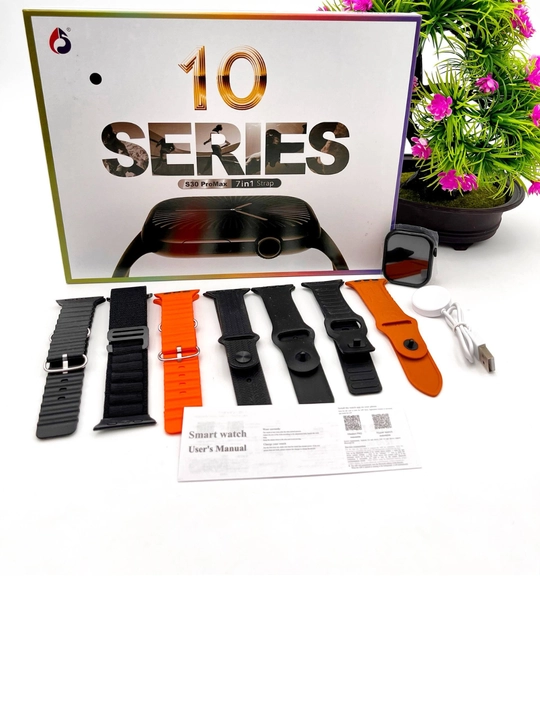 Smart Watch Ultra и Smart Watch 10, наушники Pods 2, ремешки 8–10 штук