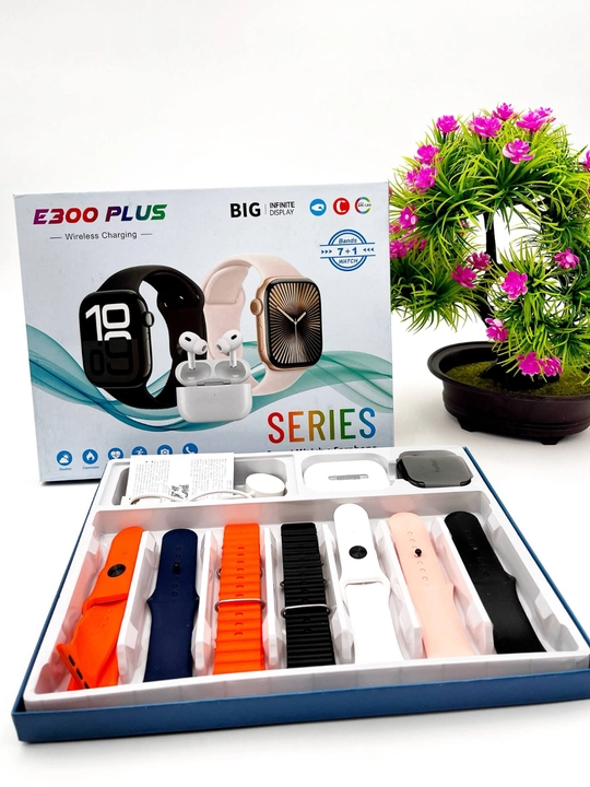 Smart Watch Ultra и Smart Watch 10, наушники Pods 2, ремешки 8–10 штук