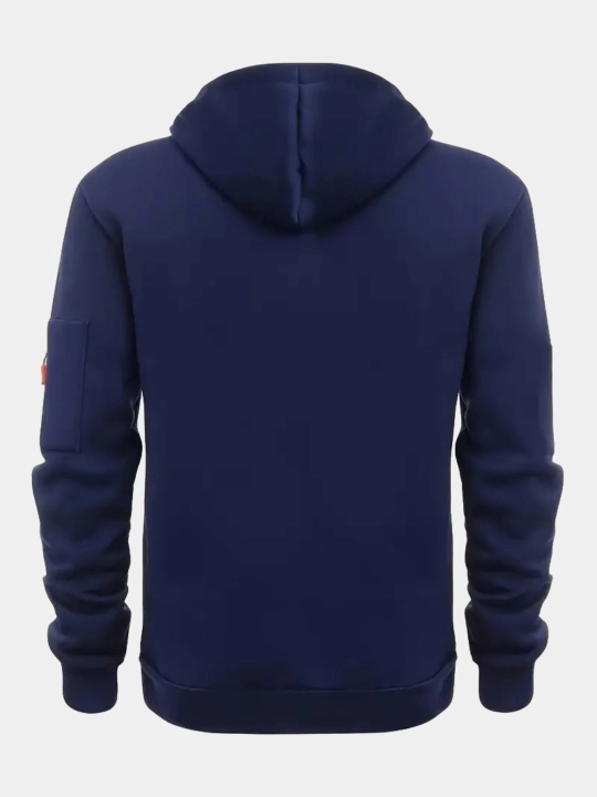 Erkaklar uchun yashin shaklidagi olimpiyka, kapyushonli sport zip-xudi, S-3XL o‘lchamda