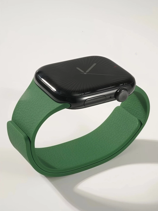 Ремешок с магнитной застёжкой и фактурой “личи” для Apple Watch S3–S11/SE/Ultra, 38–49 мм