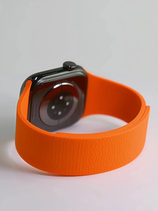 Ремешок с магнитной застёжкой и фактурой “личи” для Apple Watch S3–S11/SE/Ultra, 38–49 мм