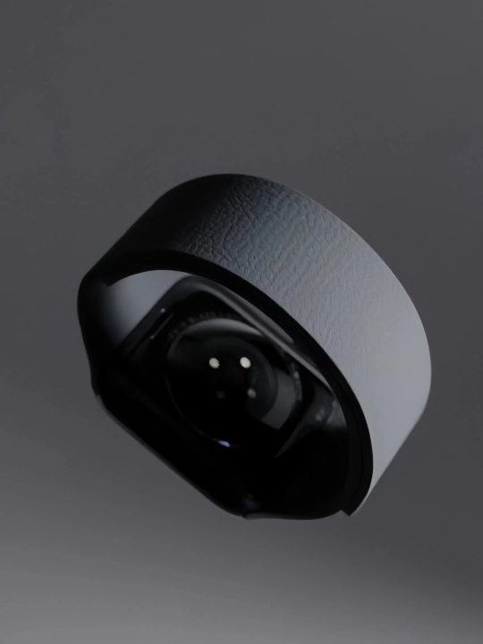 Apple Watch S3–S11/SE/Ultra, 38–49 mm uchun magnitli va “lichi” teksturali qayish - 