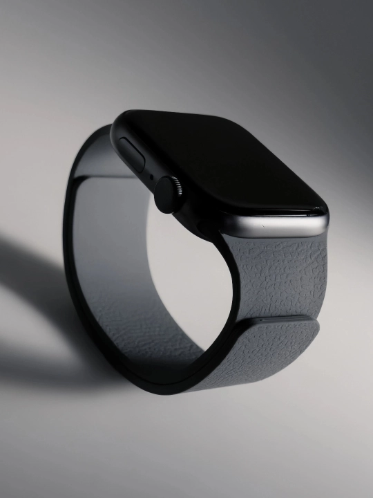 Ремешок с магнитной застёжкой и фактурой “личи” для Apple Watch S3–S11/SE/Ultra, 38–49 мм