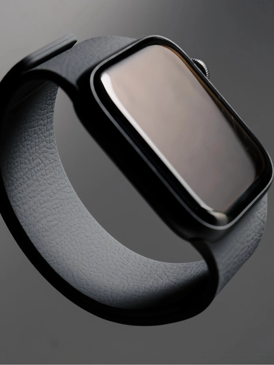 Ремешок с магнитной застёжкой и фактурой “личи” для Apple Watch S3–S11/SE/Ultra, 38–49 мм