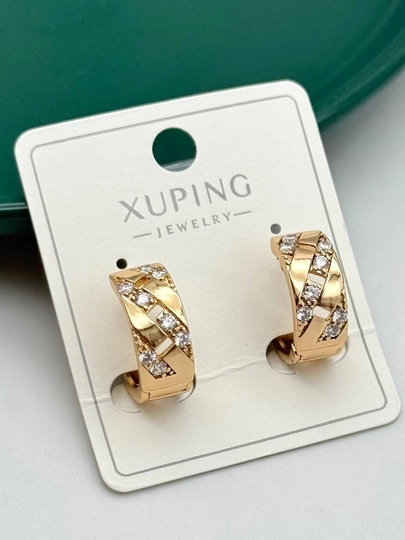 Серьги для девочек и женщин, Xuping — 1001PRT-XUPINGC-БРОНЗ