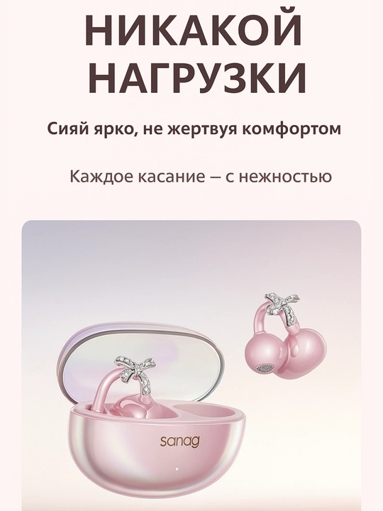 Simsiz quloqchinlar Sanag FreeClip S6S Nova Bluetooth 6.0 IPX67 60 soatgacha