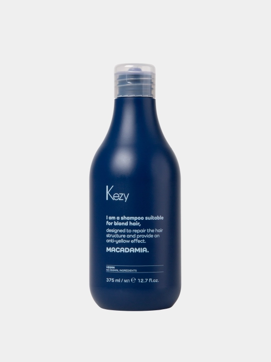 Kezy — Шампунь против желтизны с макадамией 375 мл - 