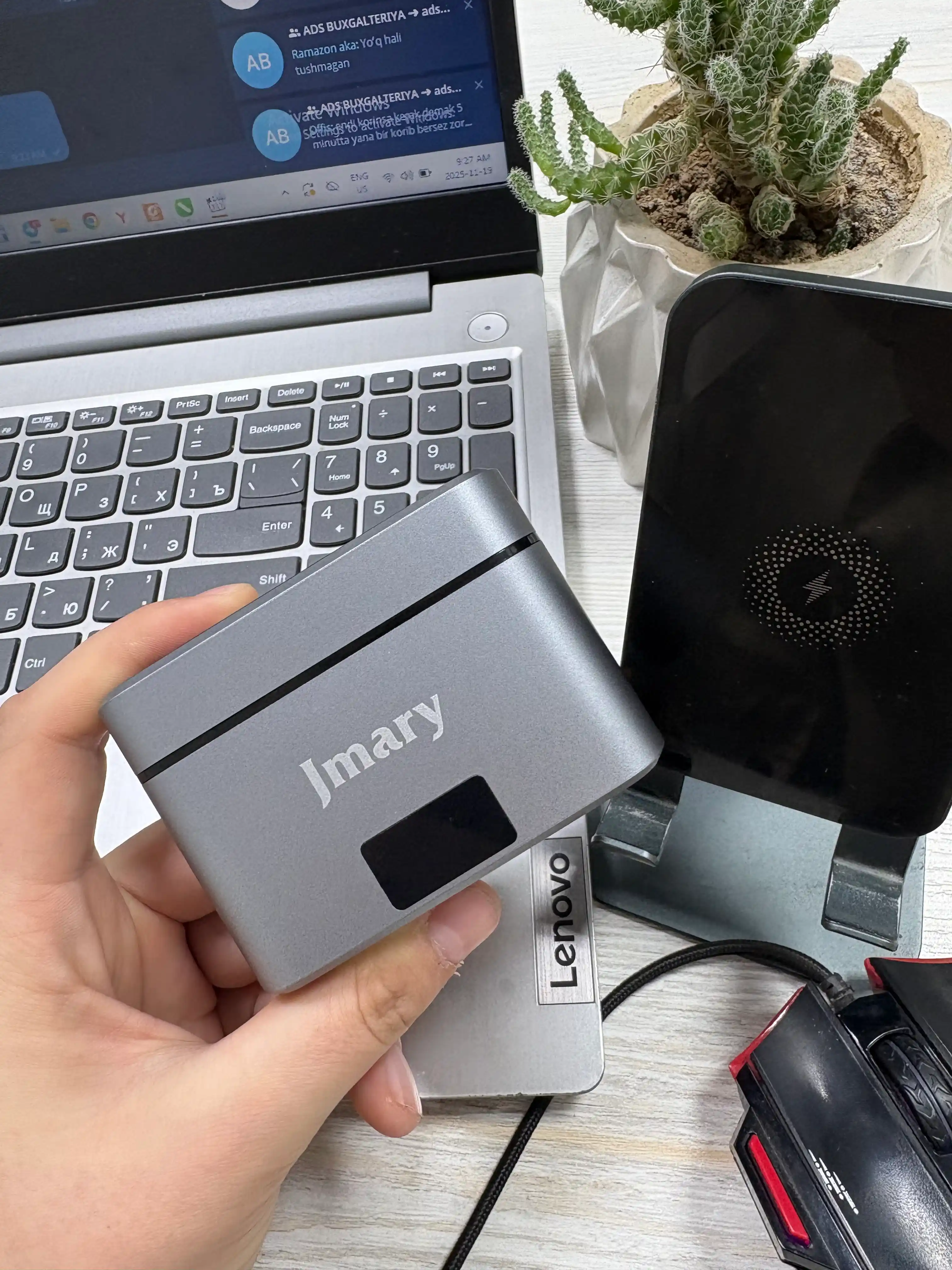 Professional mikrofon MARI MW-15, smartfonlar uchun, 2.4G, TYPE-C, ilmoqcha