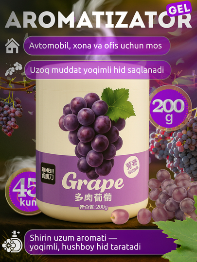 Ароматизатор для автомобиля, 11 ароматов — ATREND-SAMFRESH-ПУРПУР