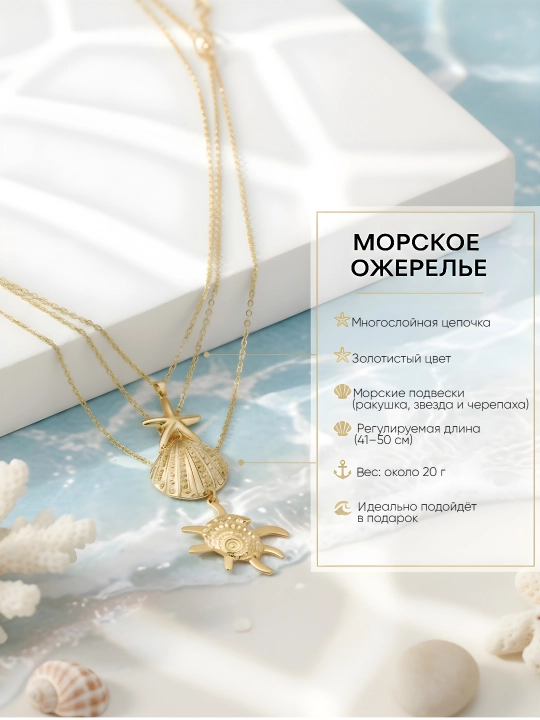 Цепочка женская, цепочка на шею 