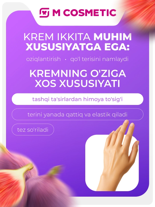 Qo'l kremi Samyy sok Multi-care Achchiq anjir, 75 ml