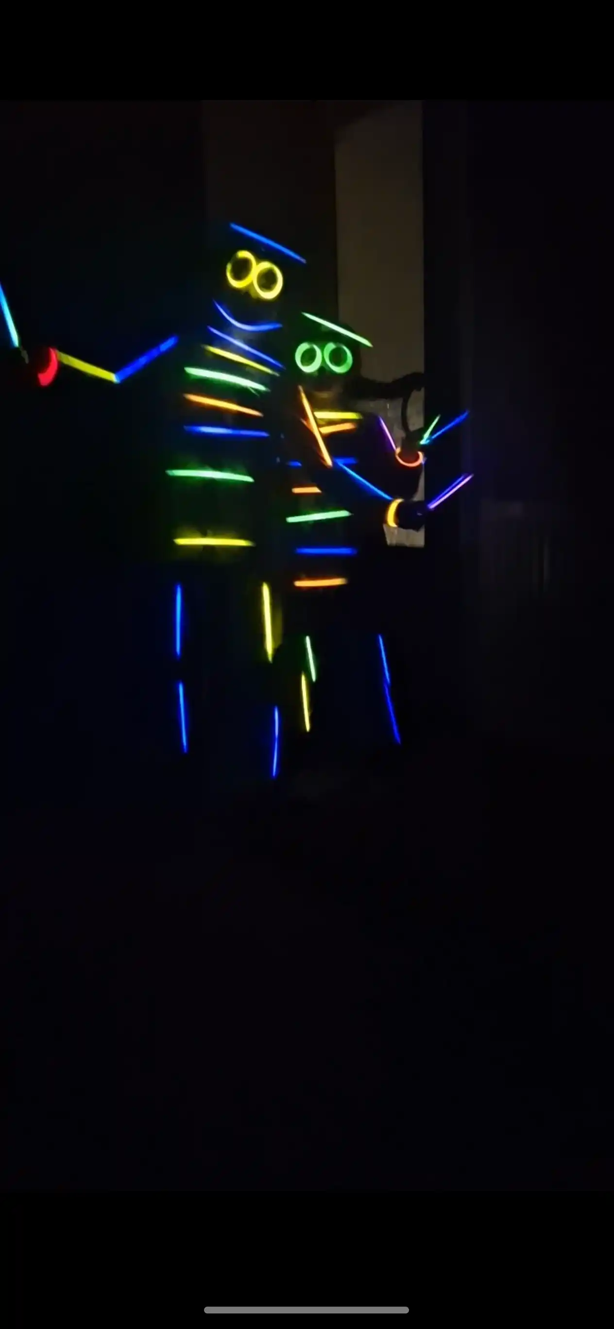 Neon nur sochuvchi tayoqchalar va fosfor bilaguzuklar, 10, 15, 20, 30,50 dona, 20 sm