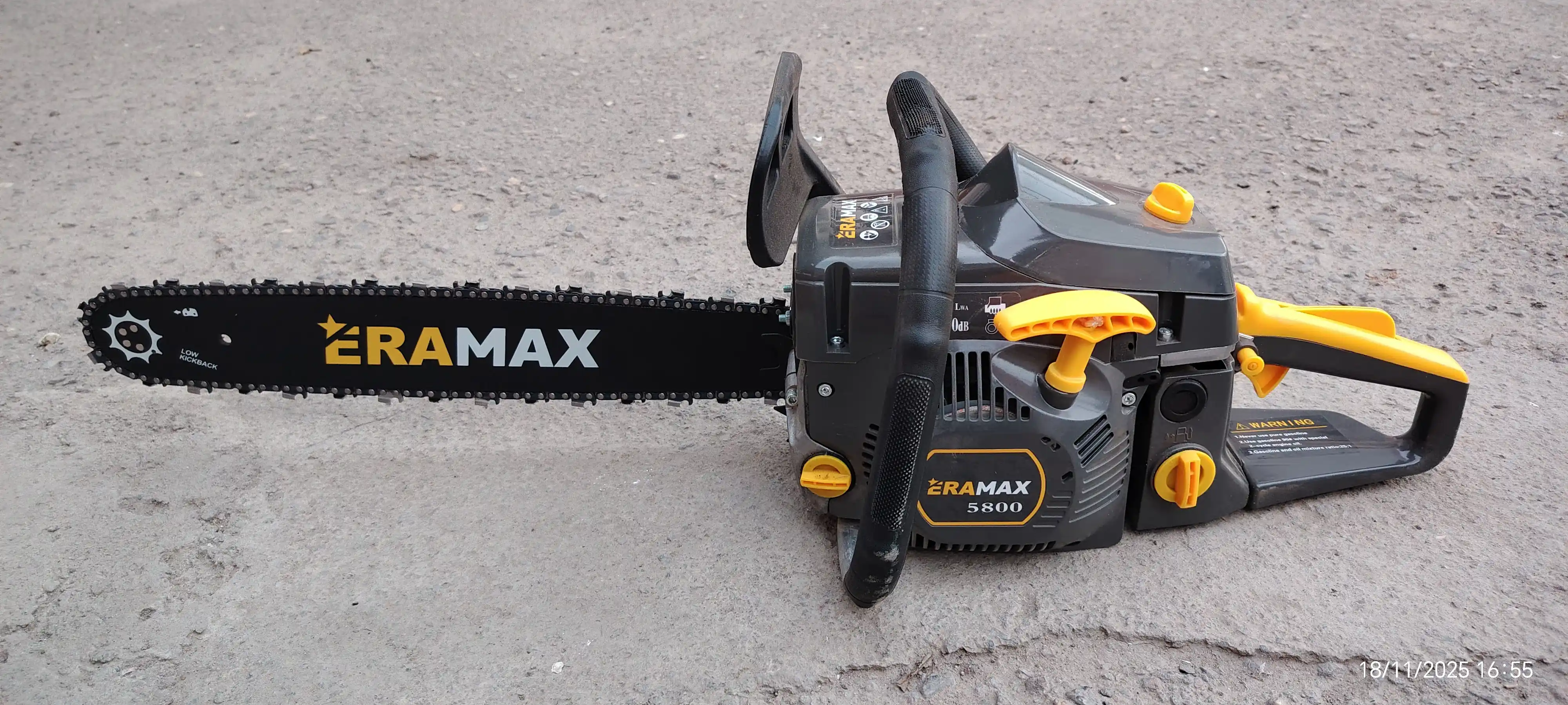 Matorli arra , ERAMAX 5800 benzinli zanjirli arra, pila professional