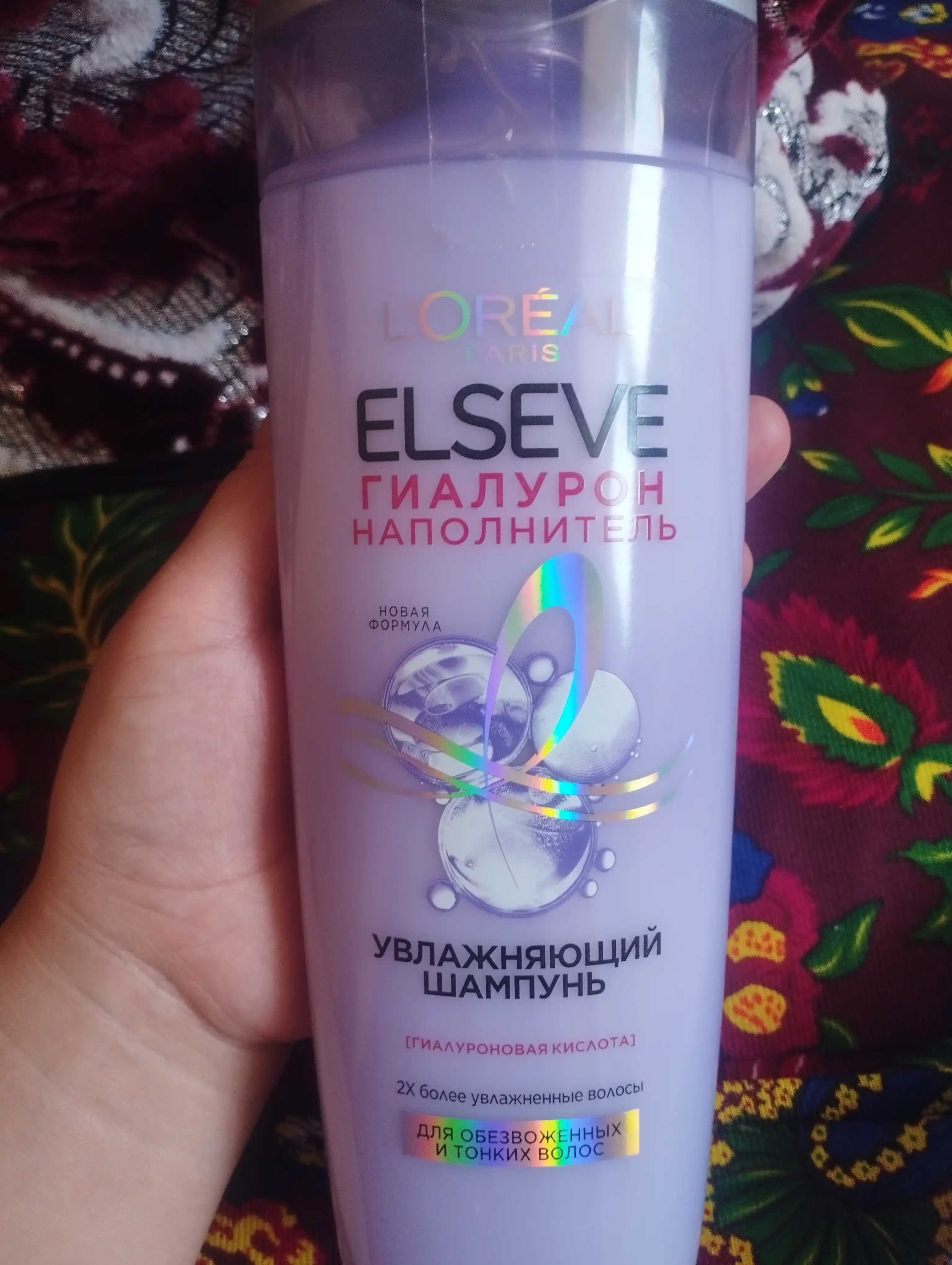 Шампунь L'Oréal Paris Elseve, увлажняющий с гиалуроновой кислотой, для обезвоженных и тонких волос, 400 мл