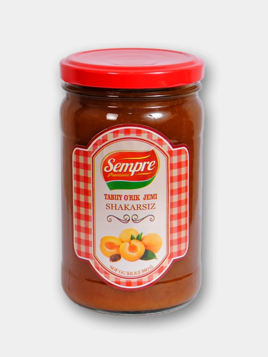 Абрикосовый джем без добавления сахара, 340 гр - 