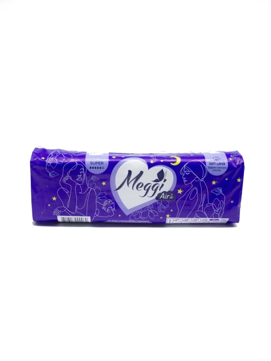 Прокладки женские гигиенические Meggi Super ночные, 4 капли, 10 шт - 