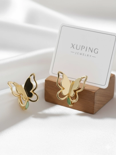 Серьги для девочек и женщин, Xuping — 1001PRT-XUPINGC-ЗОЛХАКИ