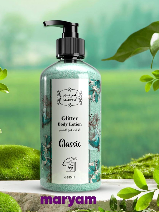 Tana uchun shimmer losyon krem, feramonlar bilan maryam, 380 g - 