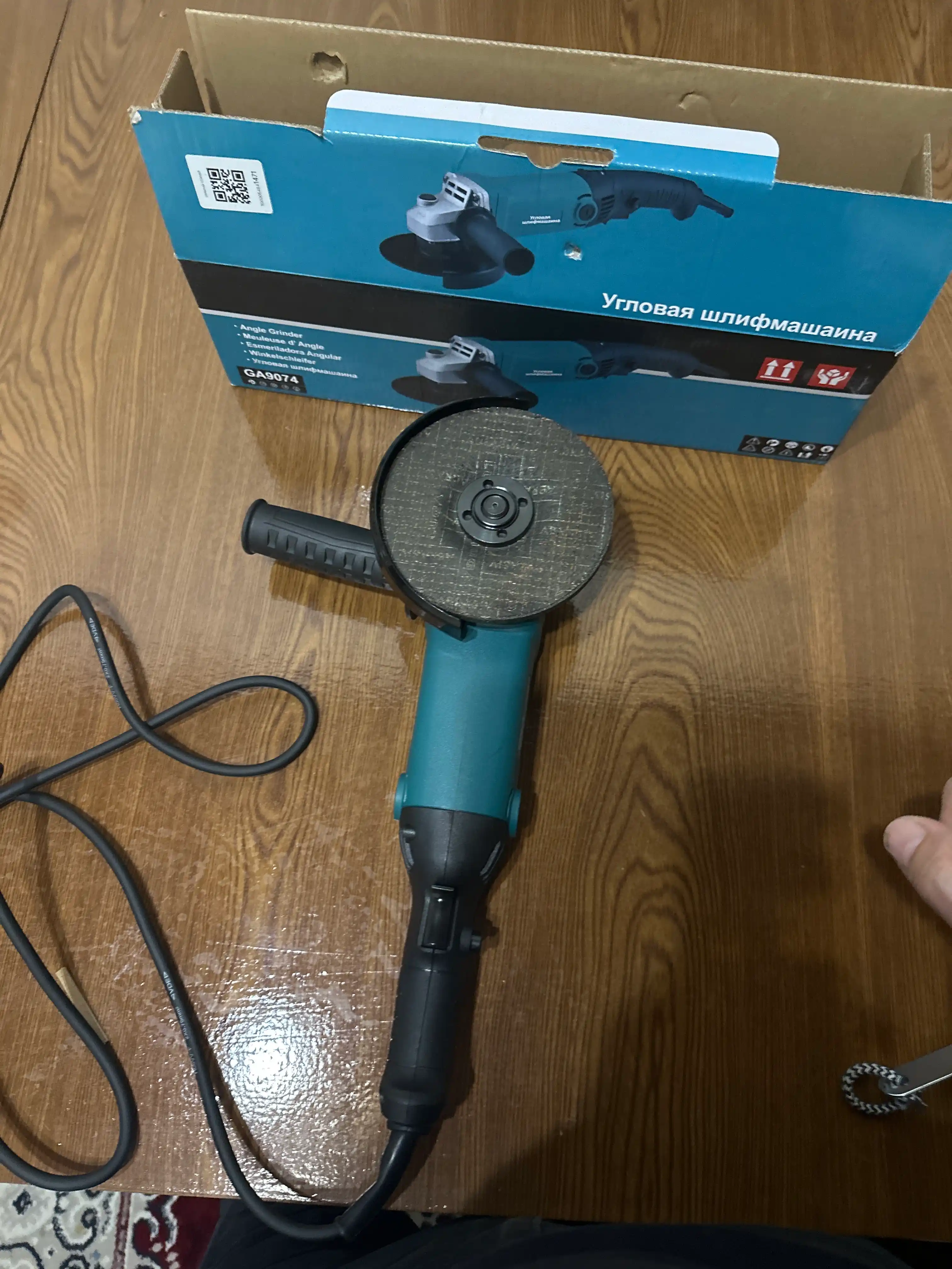 Болгарка с регулировкой, MAKITA 125 мм, 6 х скоростная, профессиональный