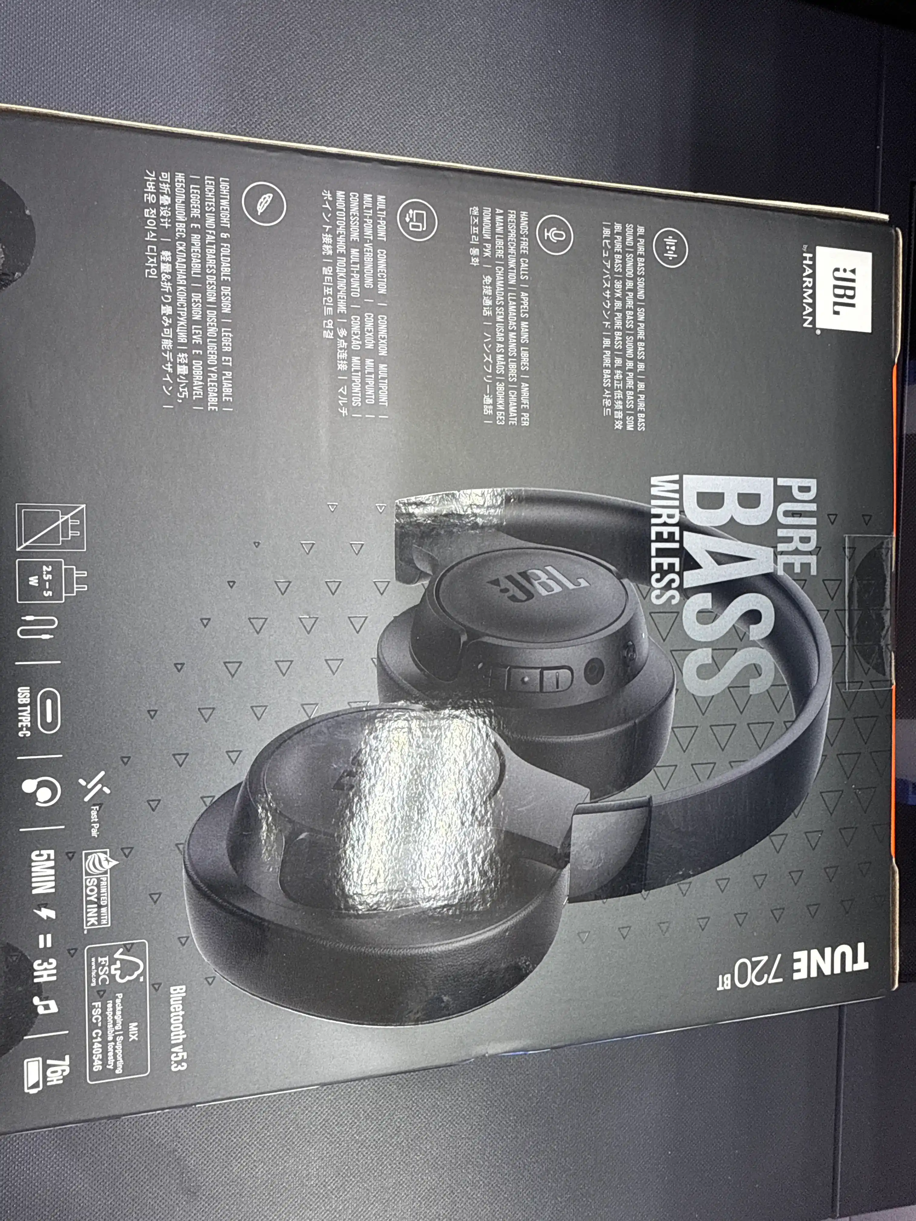 JBL Tune 720BT – Bluetooth-наушники, до 76 часов музыки, мощные басы