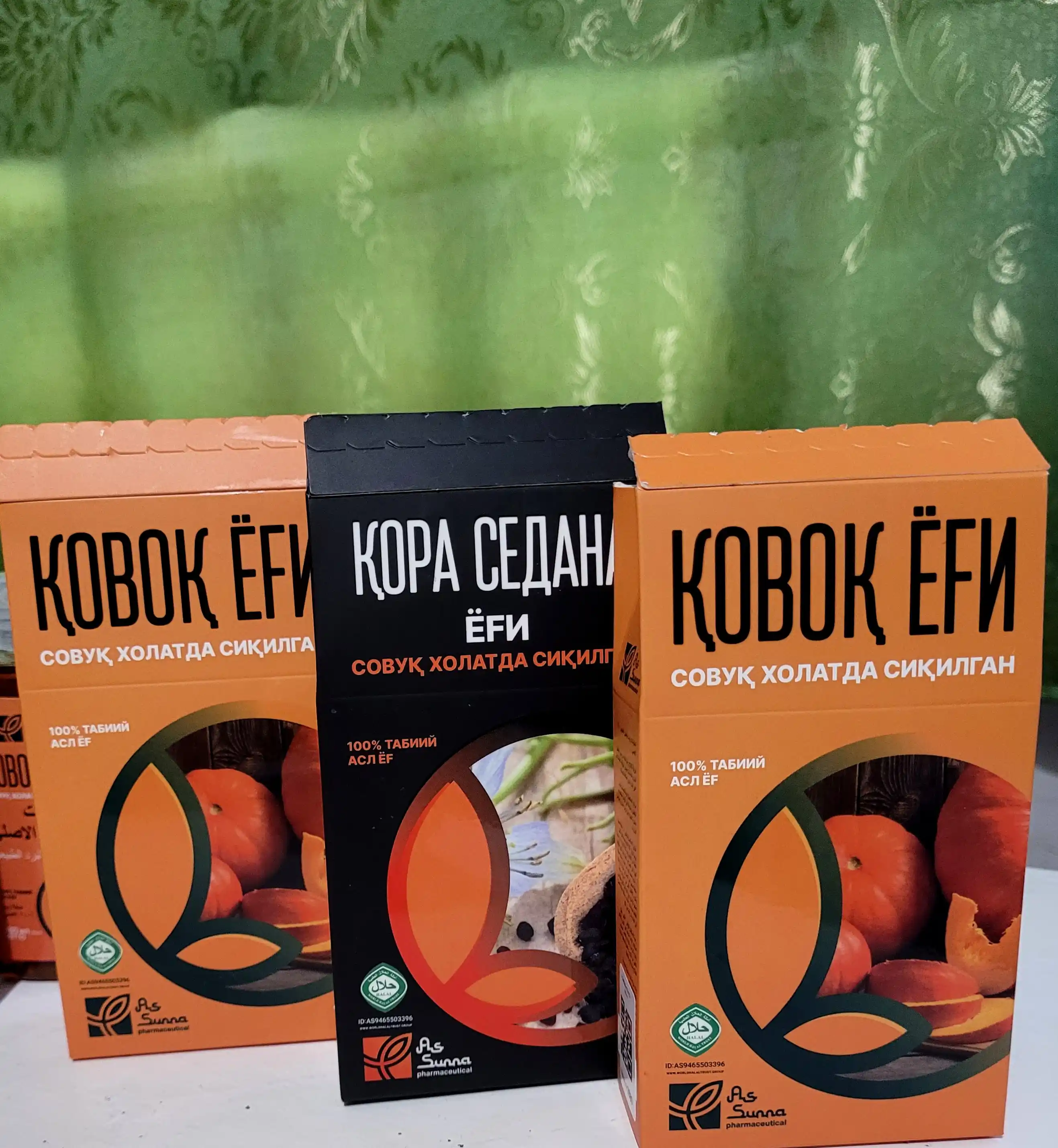 Qovoq yog'i, sovuq presslangan, yeyiladigan, xom presslangan, As-Sunna