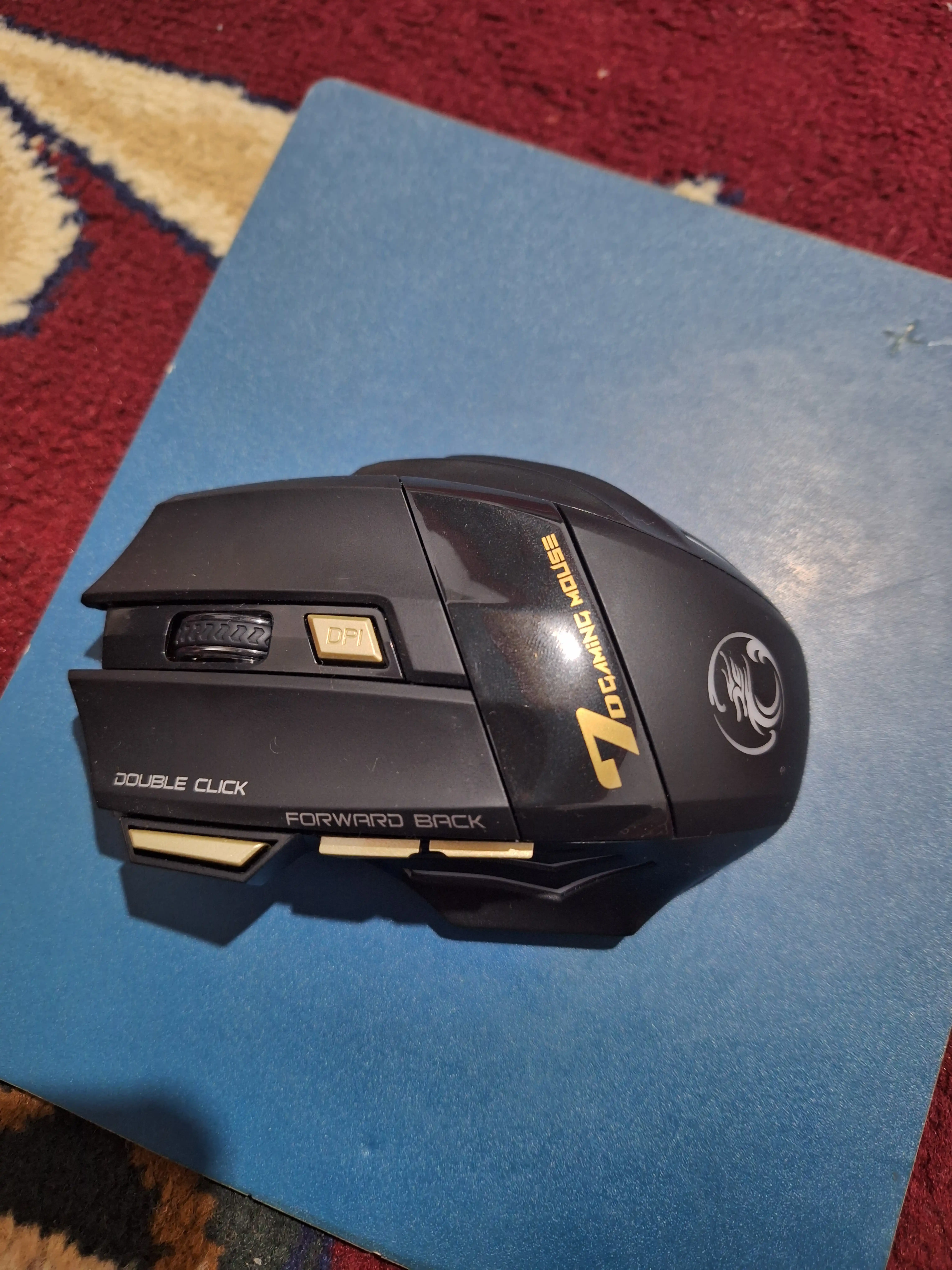 Игровая мышка iMICE GW-X7, беспроводная 2.4G, 3200 DPI, RGB, 7 кнопок, тихий клик, Type-C