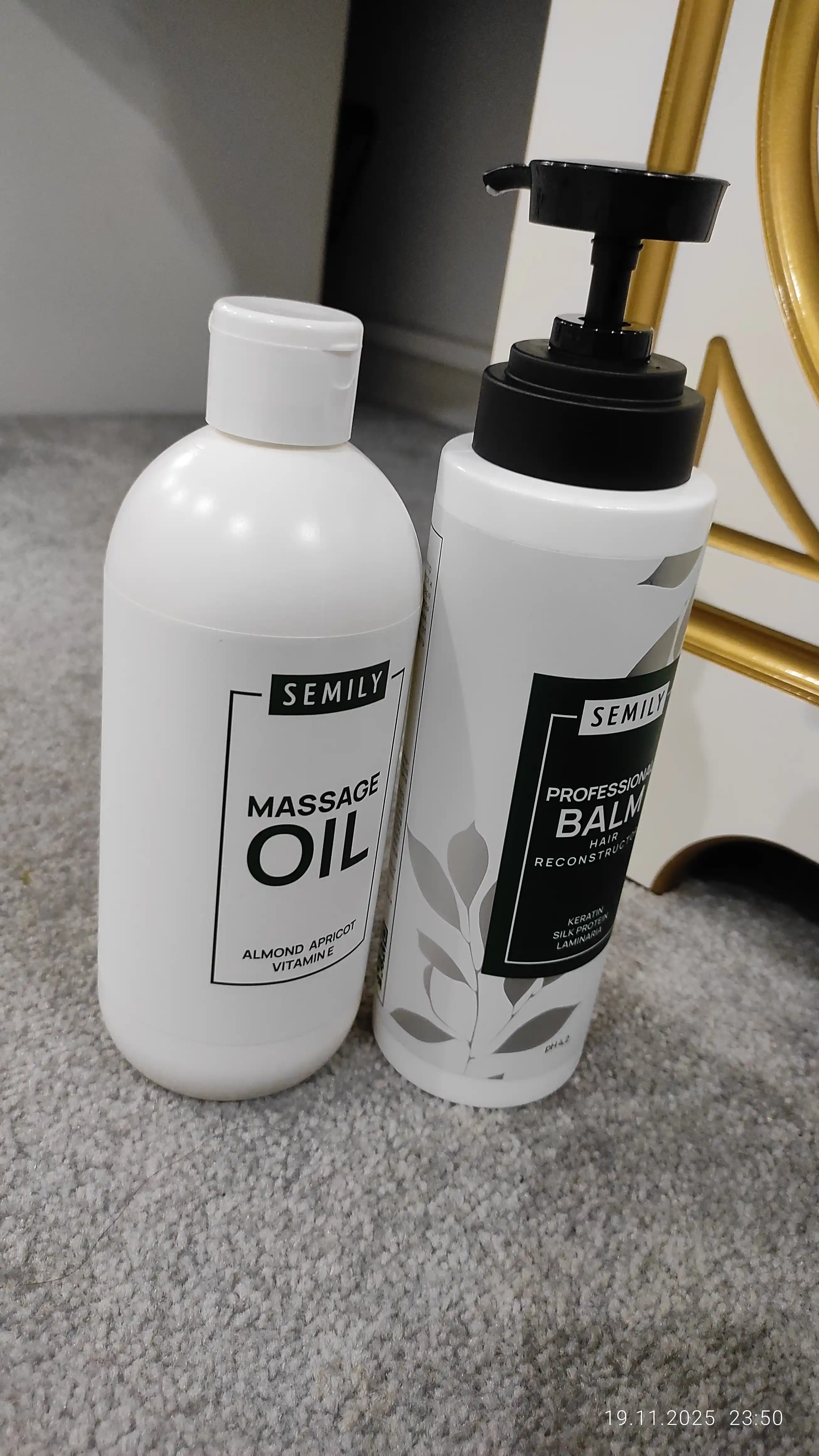 Keratin va ipakli soch chayish balzami, SEMILY konditsioneri, 400 ml