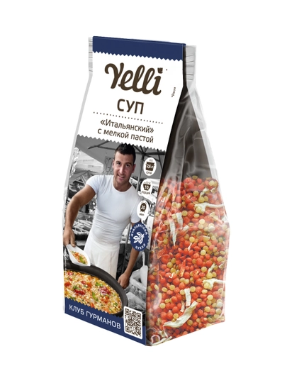 Суп "Итальянский" с мелкой пастой Yelli, 250 г, 10 порций — VALMART-YARM037
