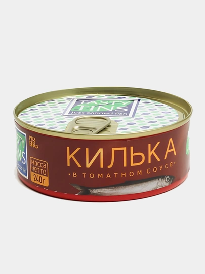 Килька Tasty Tins обжаренная в томатом соусе ключ 240 гр — LTZСПЕ-P19C6B7
