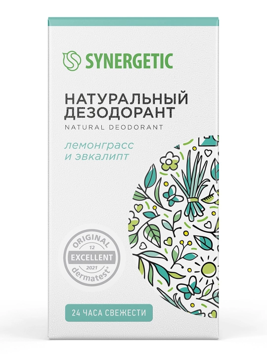 SYNERGETIC "Lemongrass - evkalipt" dezodoranti, 50 ml