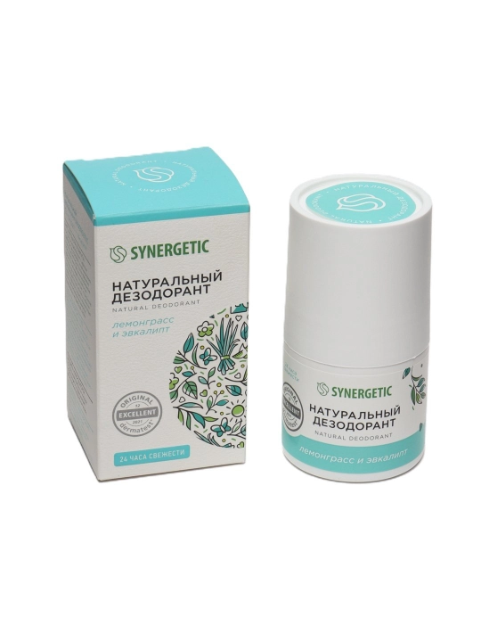 SYNERGETIC "Lemongrass - evkalipt" dezodoranti, 50 ml