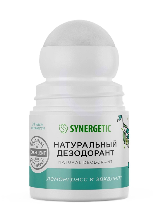 SYNERGETIC "Lemongrass - evkalipt" dezodoranti, 50 ml