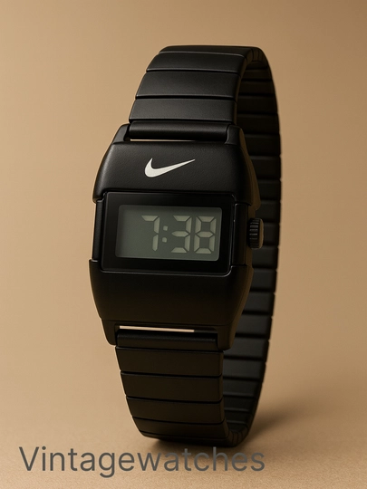 Nike Digital – Футуристичные мужские часы в металлическом корпусе — VINTAG1-45W0071-ЧЕРН
