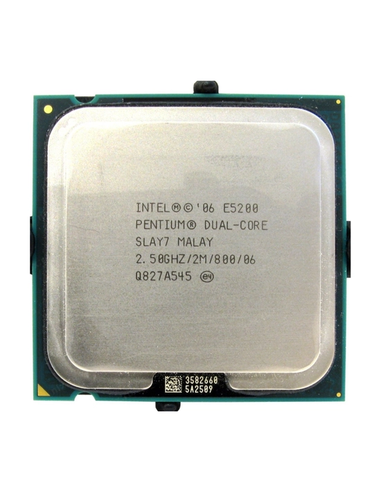 Intel Pentium E5200 ikki yadroli 2.50 GHz chastotali, LGA 775 soketli protsessor - 