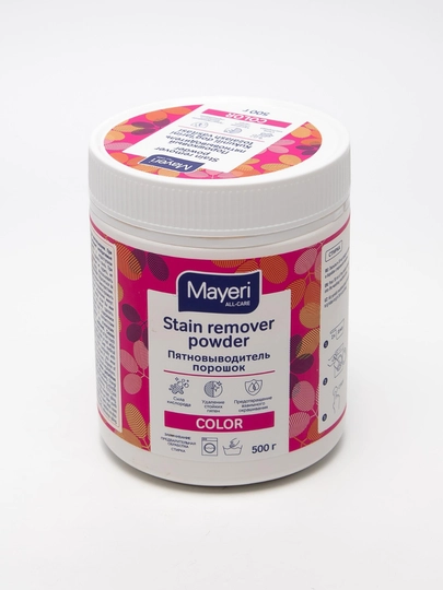 Mayeri All-Care Пятновыводитель-для цветного белья, с желчным энзимом и отбеливатель, 500 г — TOUCHOM-ПЯТНОВЫВОДИТЕЛЬ3-АЛЫЙ