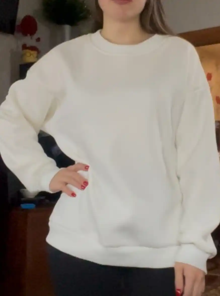 Свитшот Fashion трех нитка, 100% хлопок, женский