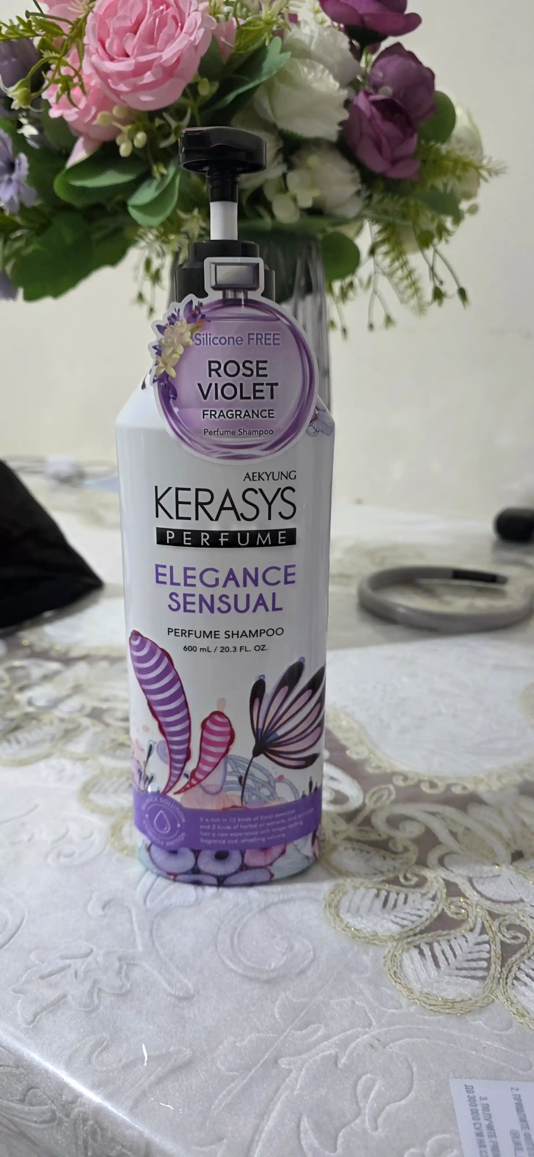 Kerasys Perfume Elegance&Sensual hajmli, xushbo‘y hidli shampuni, 600 ml
