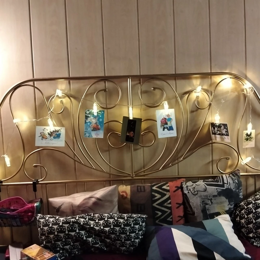 Гирлянда с прищепками для фото, светодиодная, 1-5 м, декоративная, интерьерная