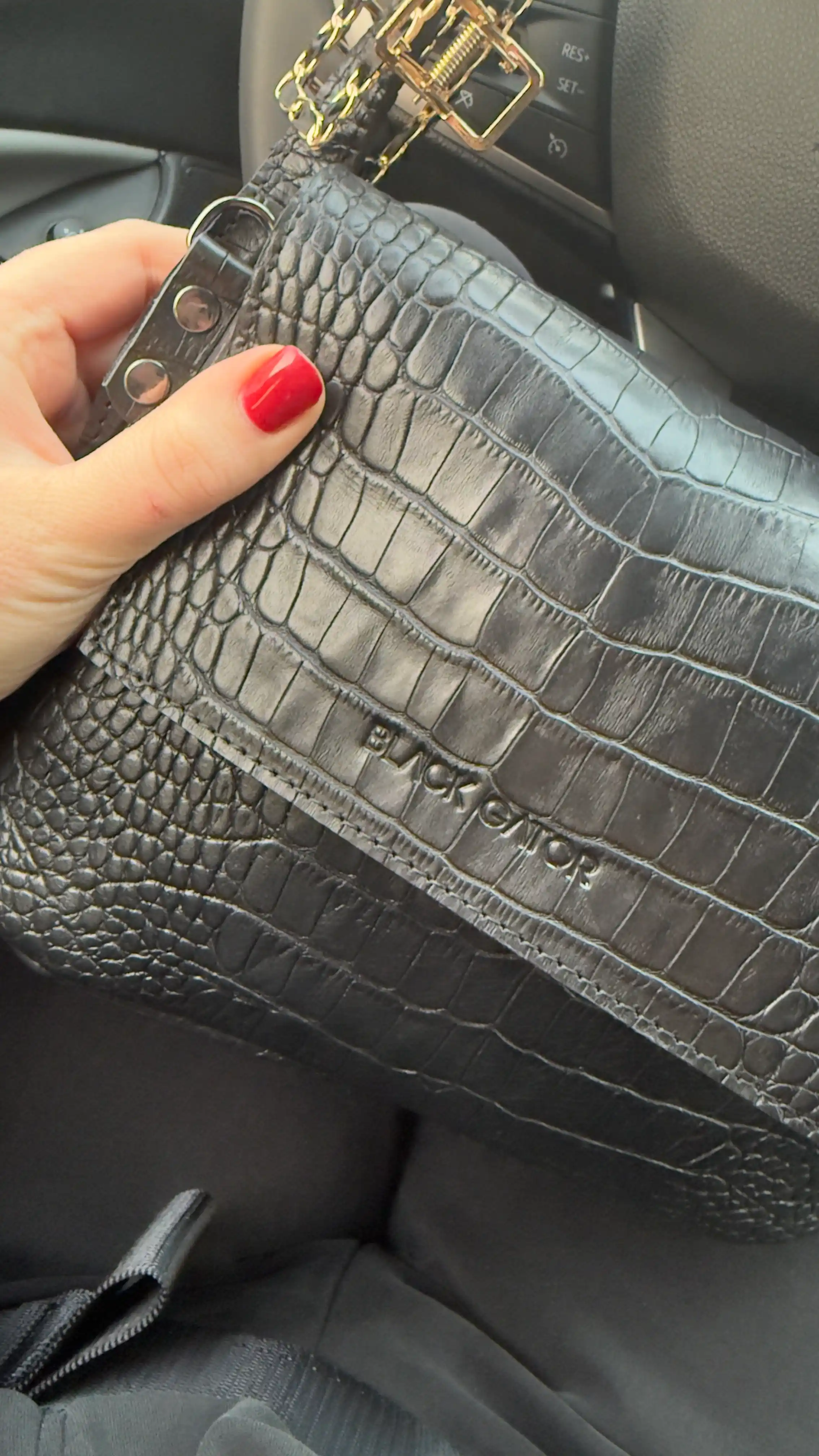Ayollar sumkasi tabiiy charmdan Black Gator