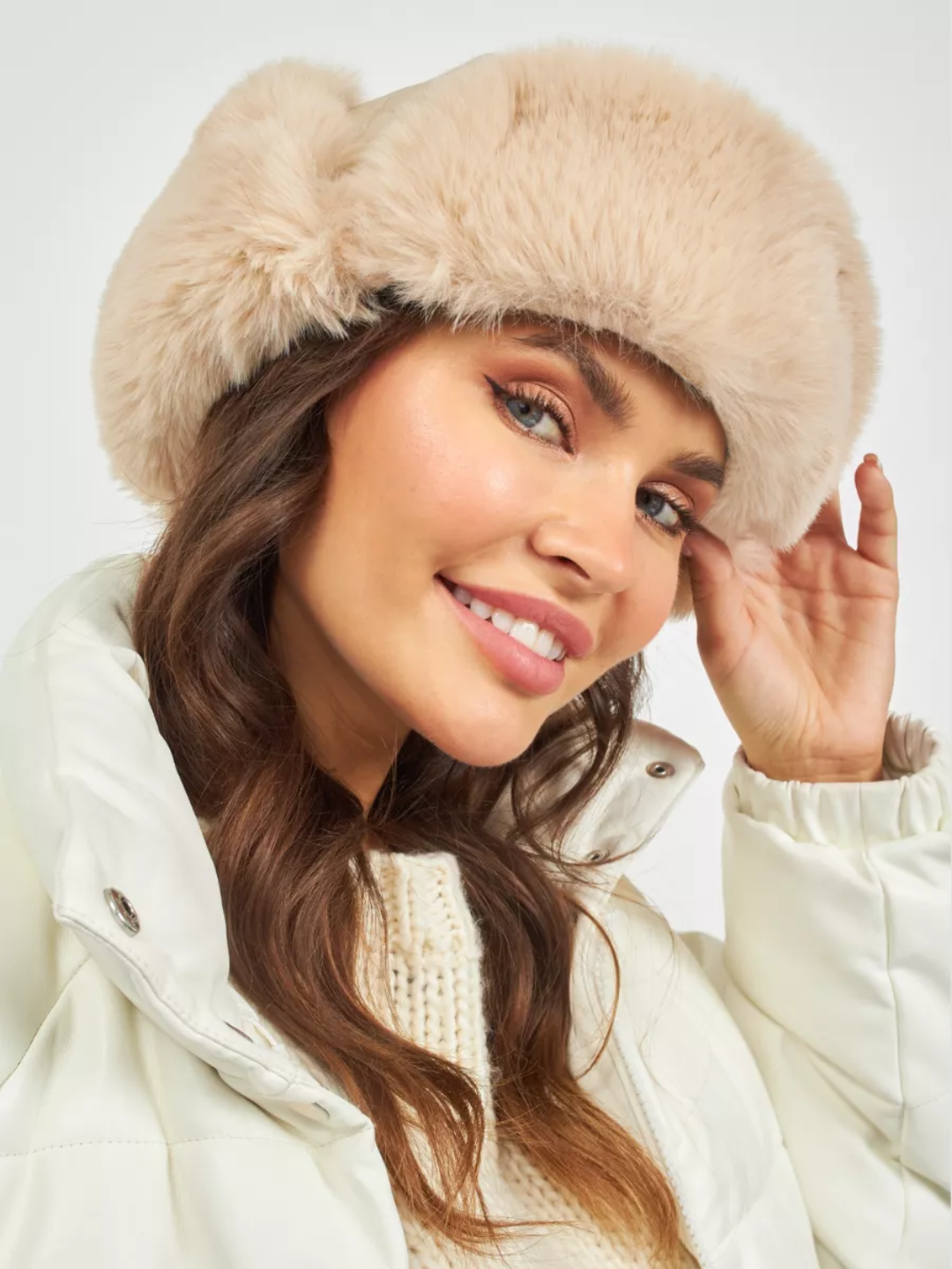 Issiq shapka, quloqchin, mo‘ynali, telpak, qishki quloqchin, sochli, charm - 