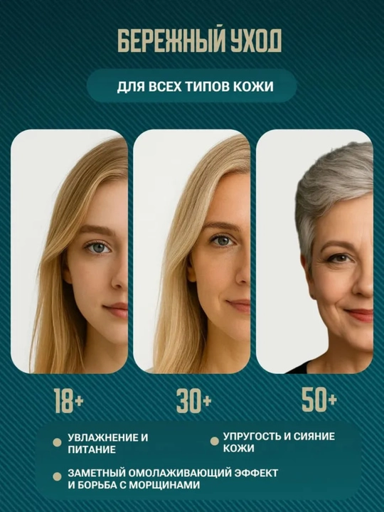 Подарочный набор косметики для лица, уходовый, для женщин, антивозрастной