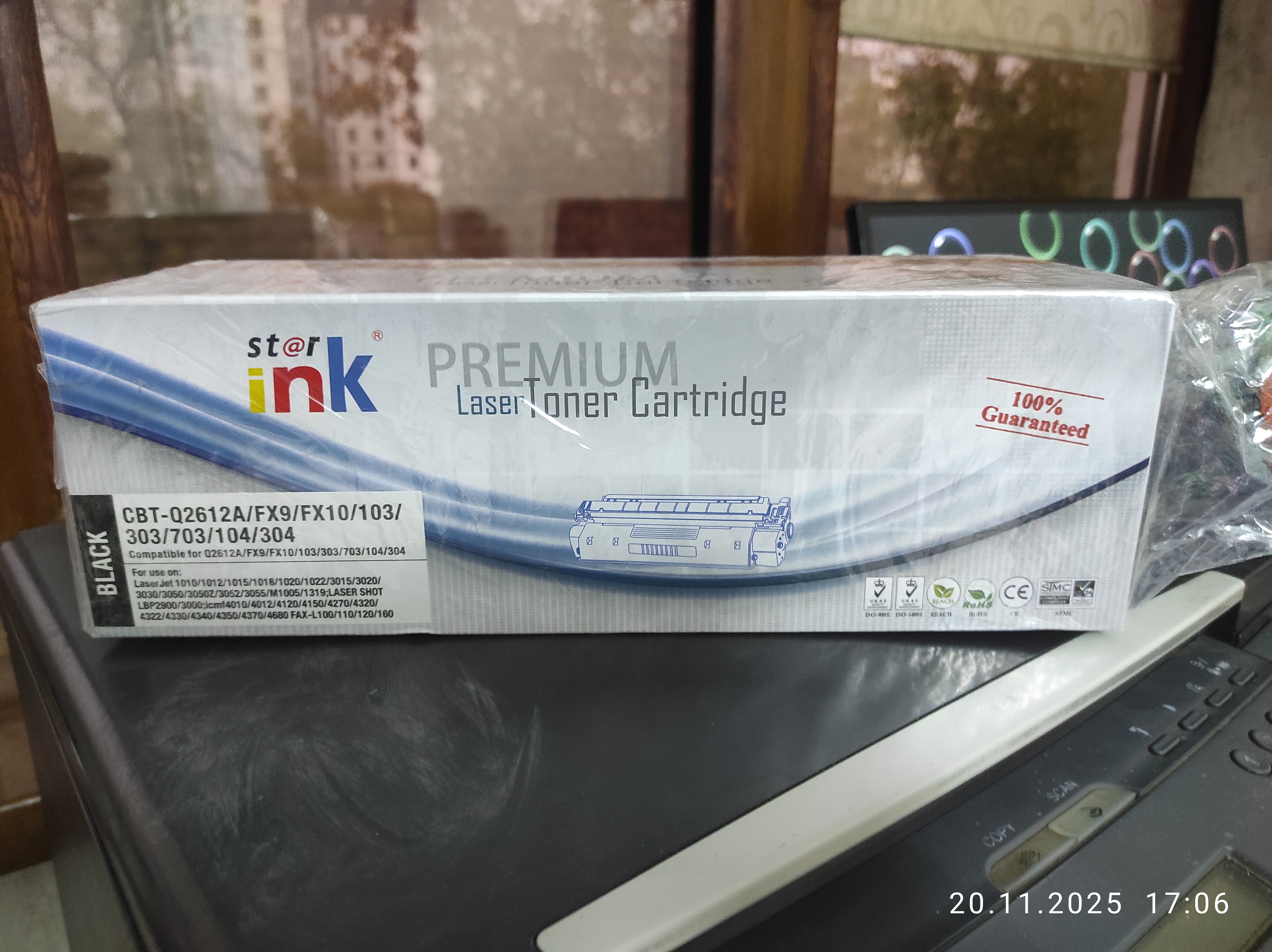 Q2612/FX10 lazer printerlari uchun kartrij (Canon LBP-2900/ CanonMF 4010/4018/4660)