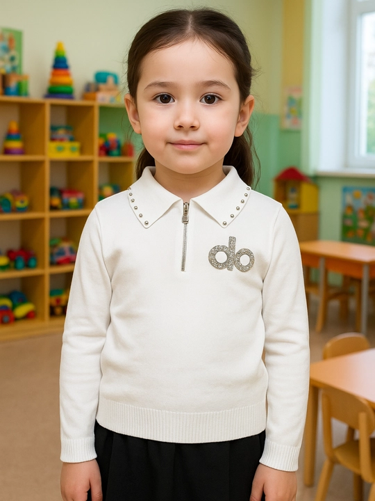 Осенний свитер для девочек, нежный и мягкий, 4-8 лет